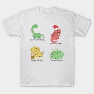 Christmas dinosaur T Rex, merry christmas T-Shirt